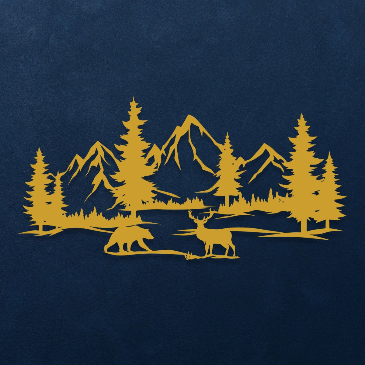 Mountain Serenity Metal Wall Decor - BrossHome Metal Wall Art