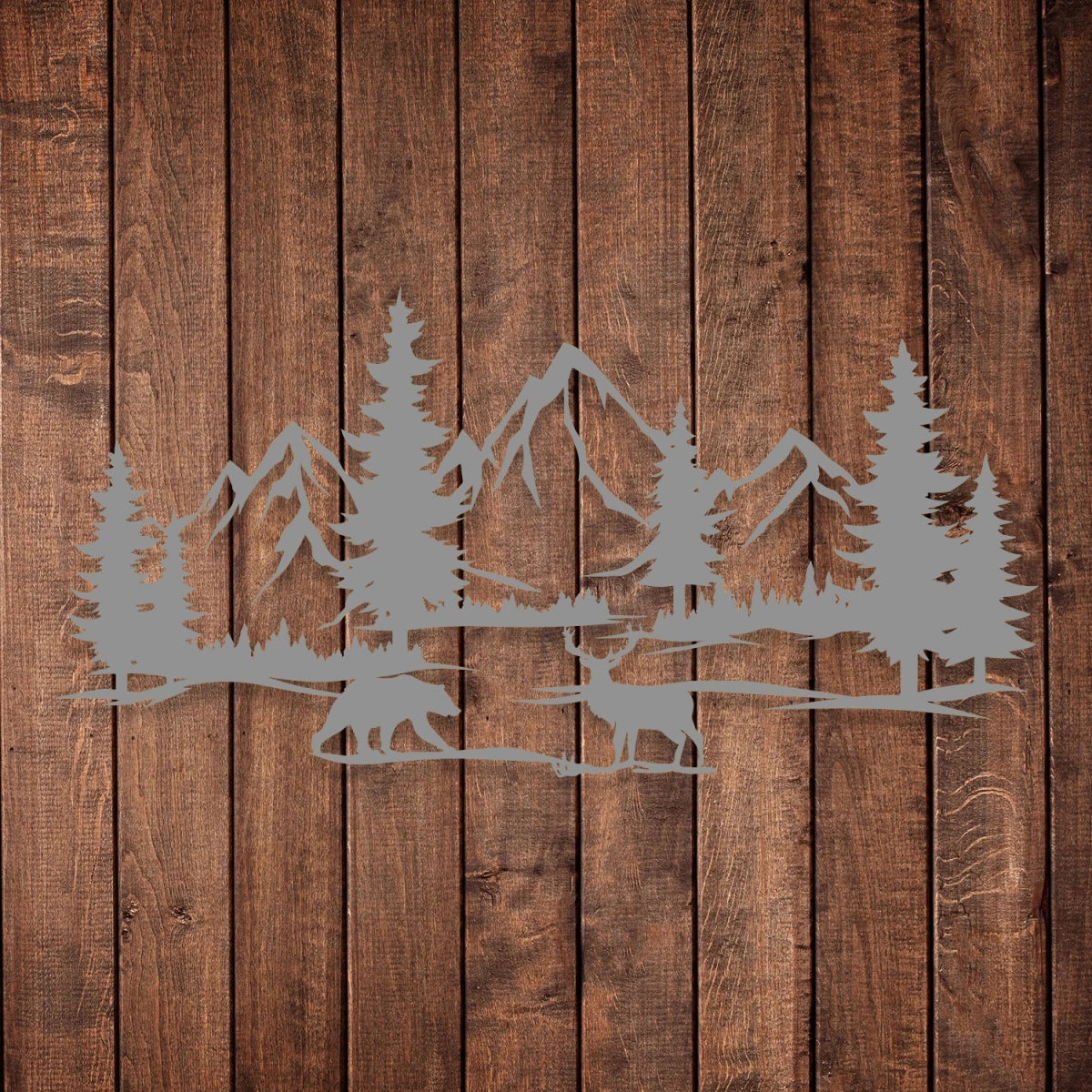 Mountain Serenity Metal Wall Decor - BrossHome Metal Wall Art