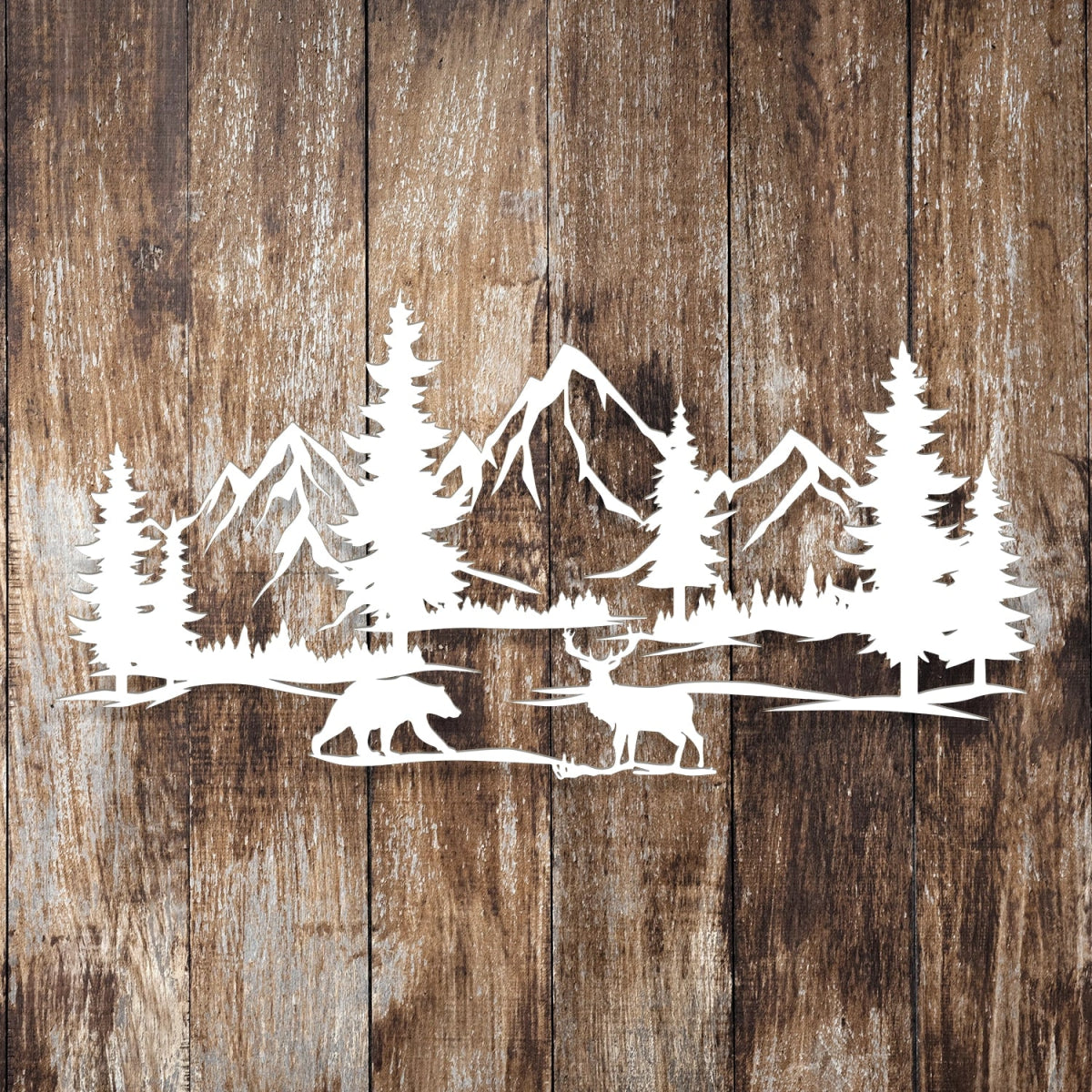 Mountain Serenity Metal Wall Decor - BrossHome Metal Wall Art