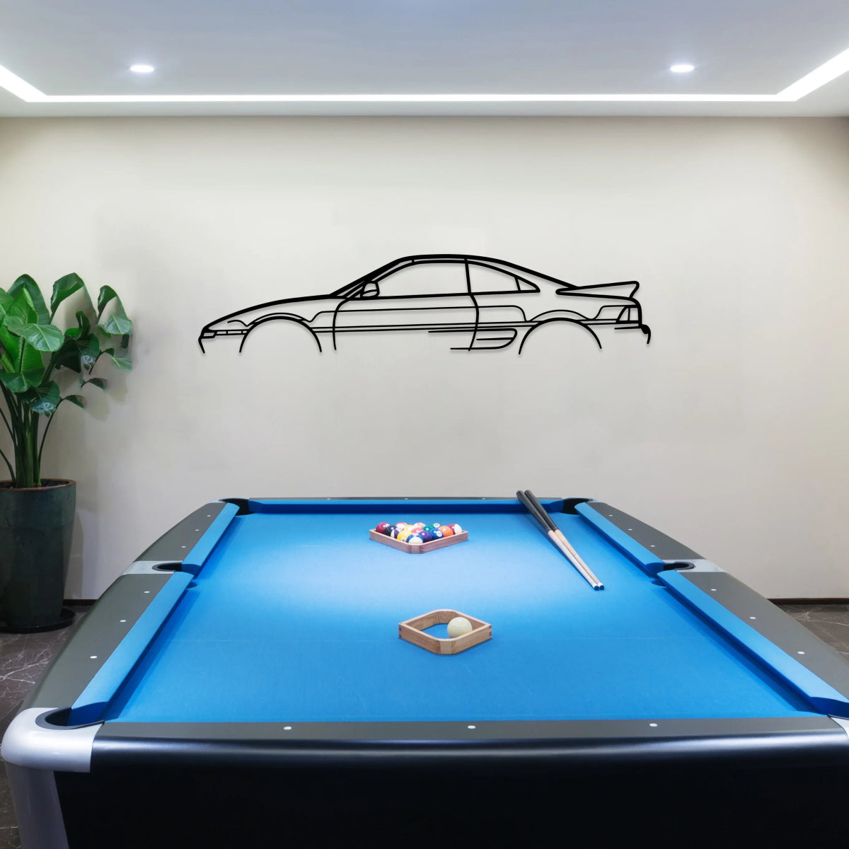 Mr2 1995 Car Silhouette Metal Wall Art - BrossHome Metal Wall Art