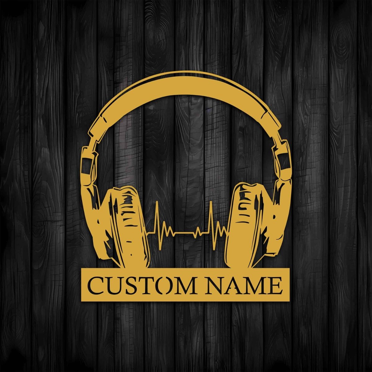 Music Headphones Metal Wall Art - BrossHome Metal Wall Art