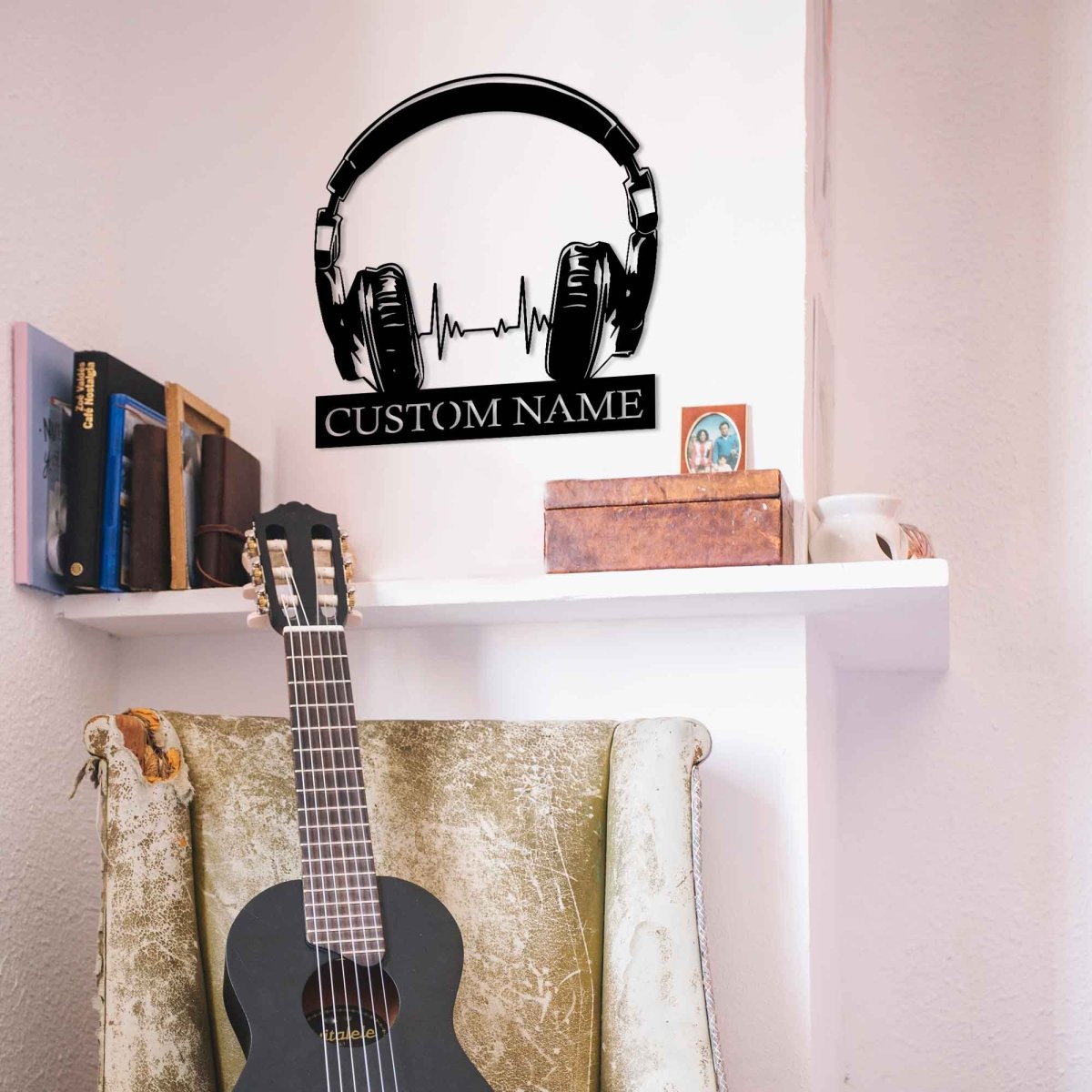 Music Headphones Metal Wall Art - BrossHome Metal Wall Art