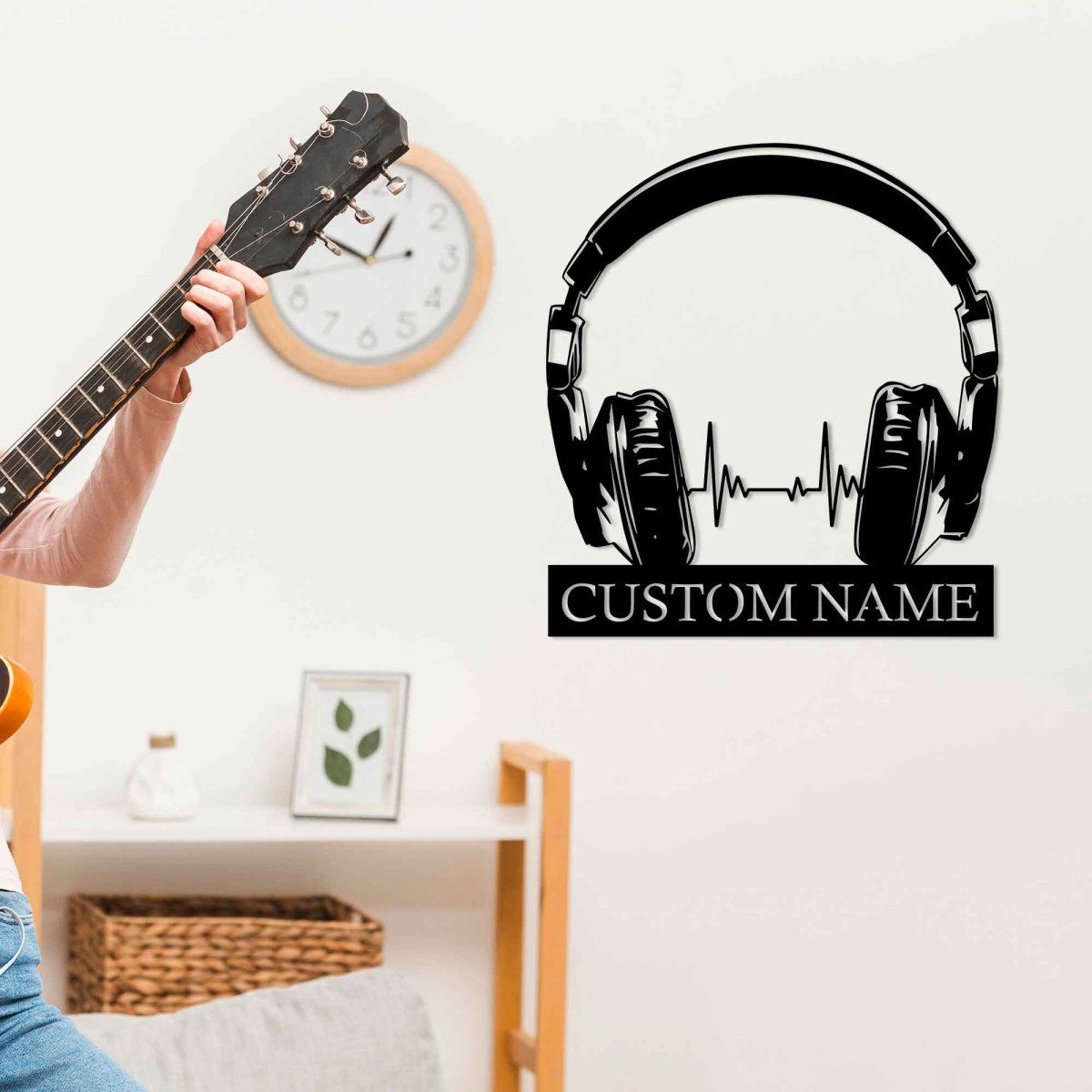 Music Headphones Metal Wall Art - BrossHome Metal Wall Art