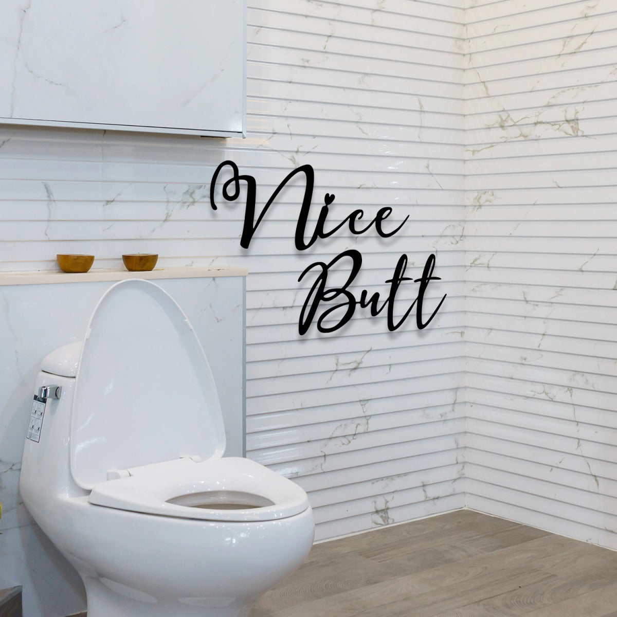 Nice Butt Metal Wall Sign Decor - BrossHome Metal Wall Art