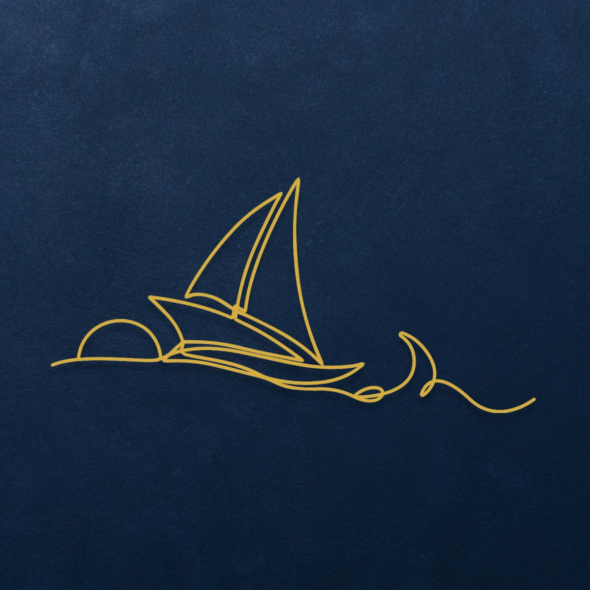 Ocean Waves & Sailboat Metal Wall Art - BrossHome Metal Wall Art