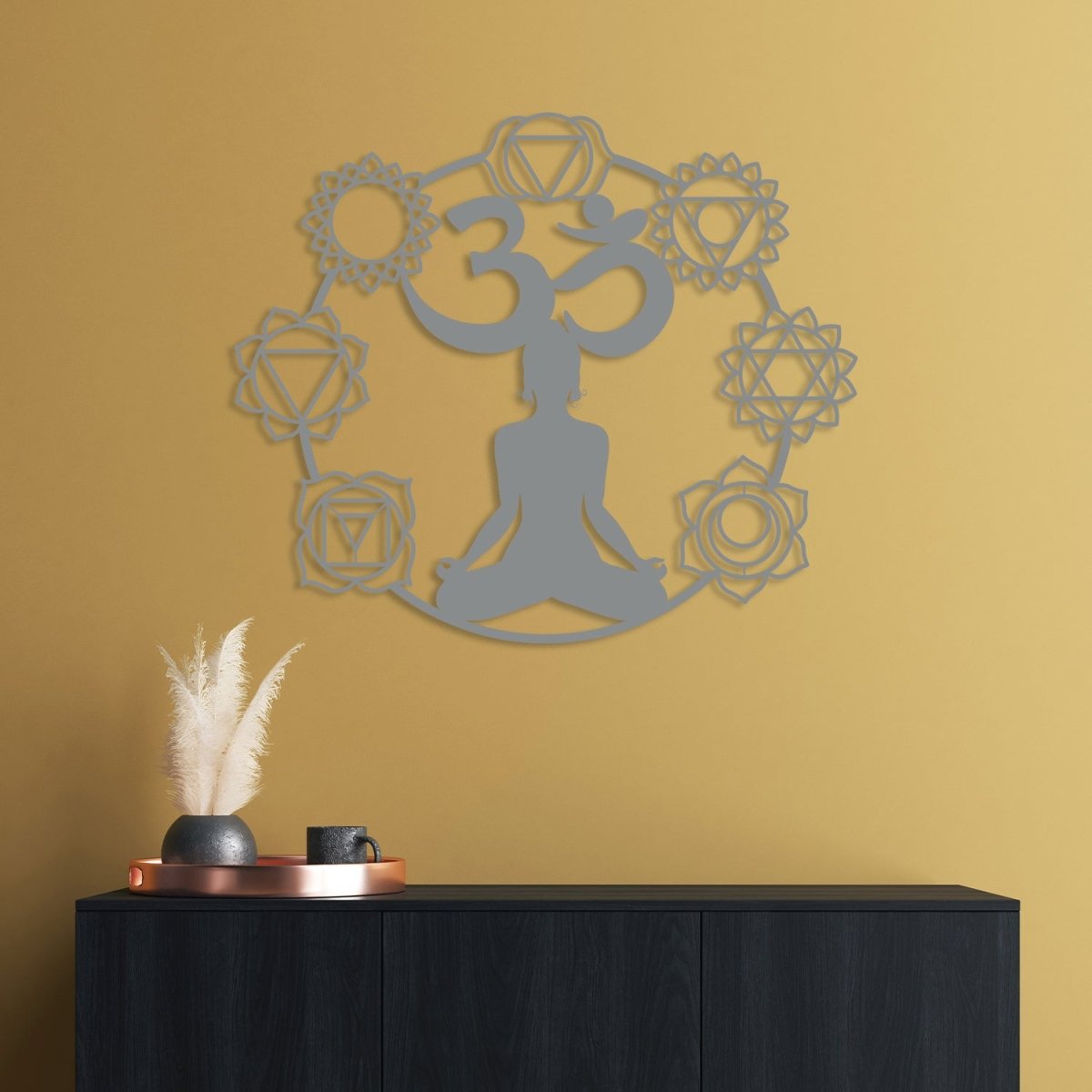 Om Metal Wall Art - BrossHome Metal Wall Art