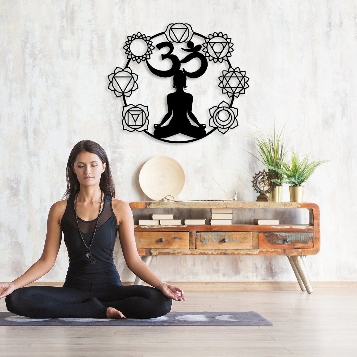 Om Metal Wall Art - BrossHome Metal Wall Art