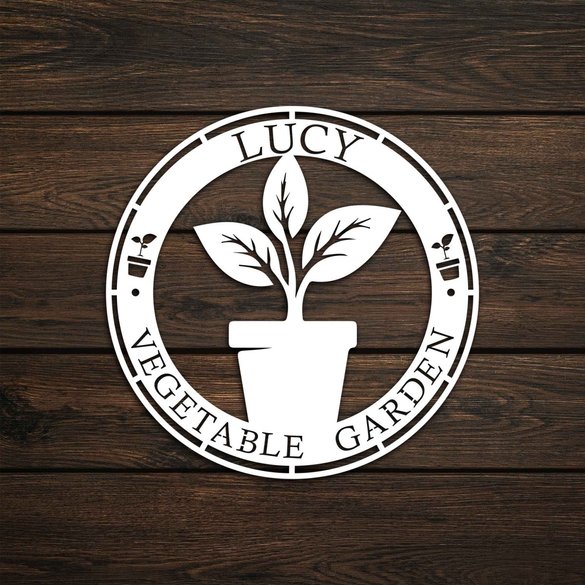 Outdoor Garden Metal Wall Sign - BrossHome Metal Wall Art