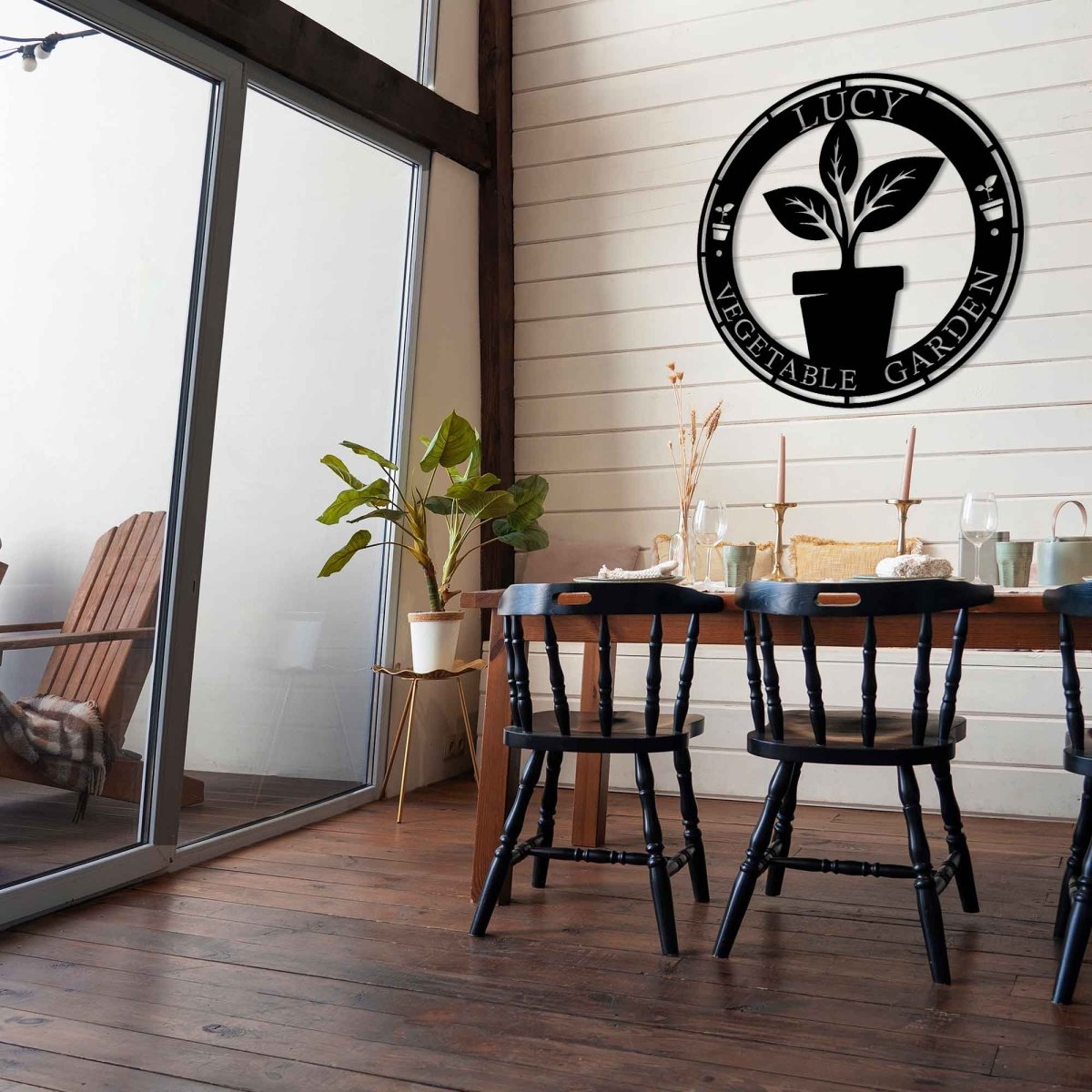 Outdoor Garden Metal Wall Sign - BrossHome Metal Wall Art