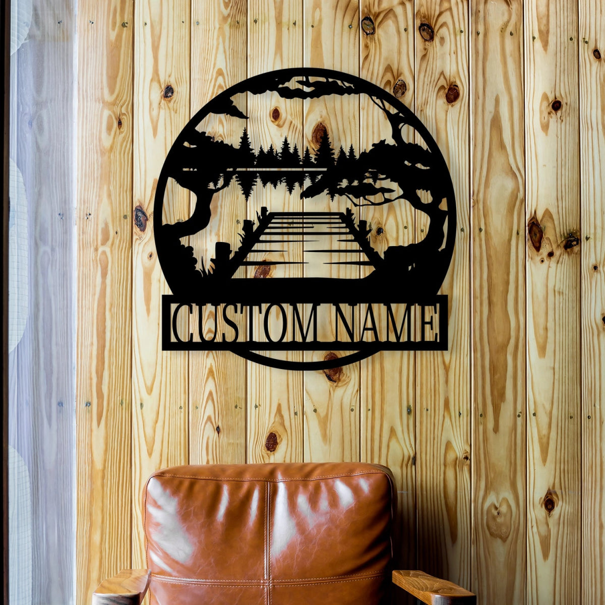 Outdoor Lake View Custom Premium Metal Wall Art Decor - BrossHome Metal Wall Art