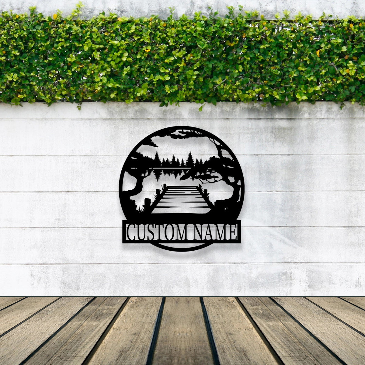 Outdoor Lake View Custom Premium Metal Wall Art Decor - BrossHome Metal Wall Art