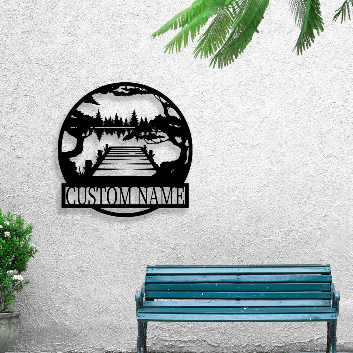 Outdoor Lake View Custom Premium Metal Wall Art Decor - BrossHome Metal Wall Art