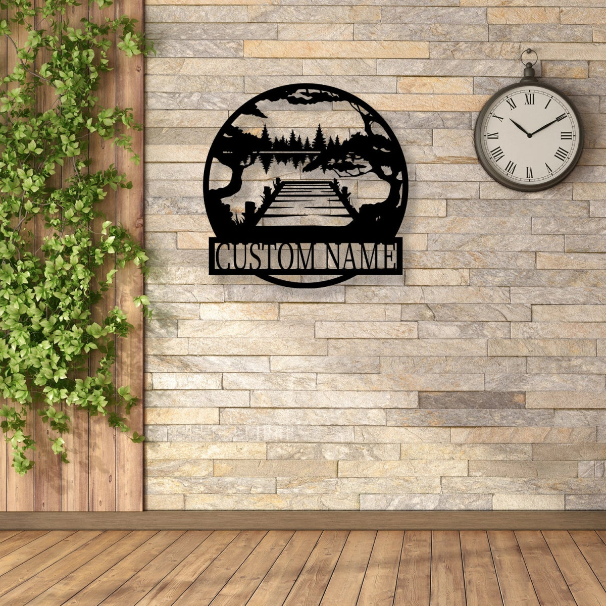 Outdoor Lake View Custom Premium Metal Wall Art Decor - BrossHome Metal Wall Art