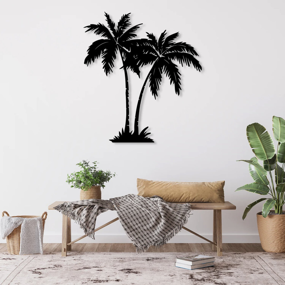 Palm Tree Metal Wall Art - BrossHome Metal Wall Art