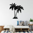 Palm Tree Metal Wall Art - BrossHome Metal Wall Art