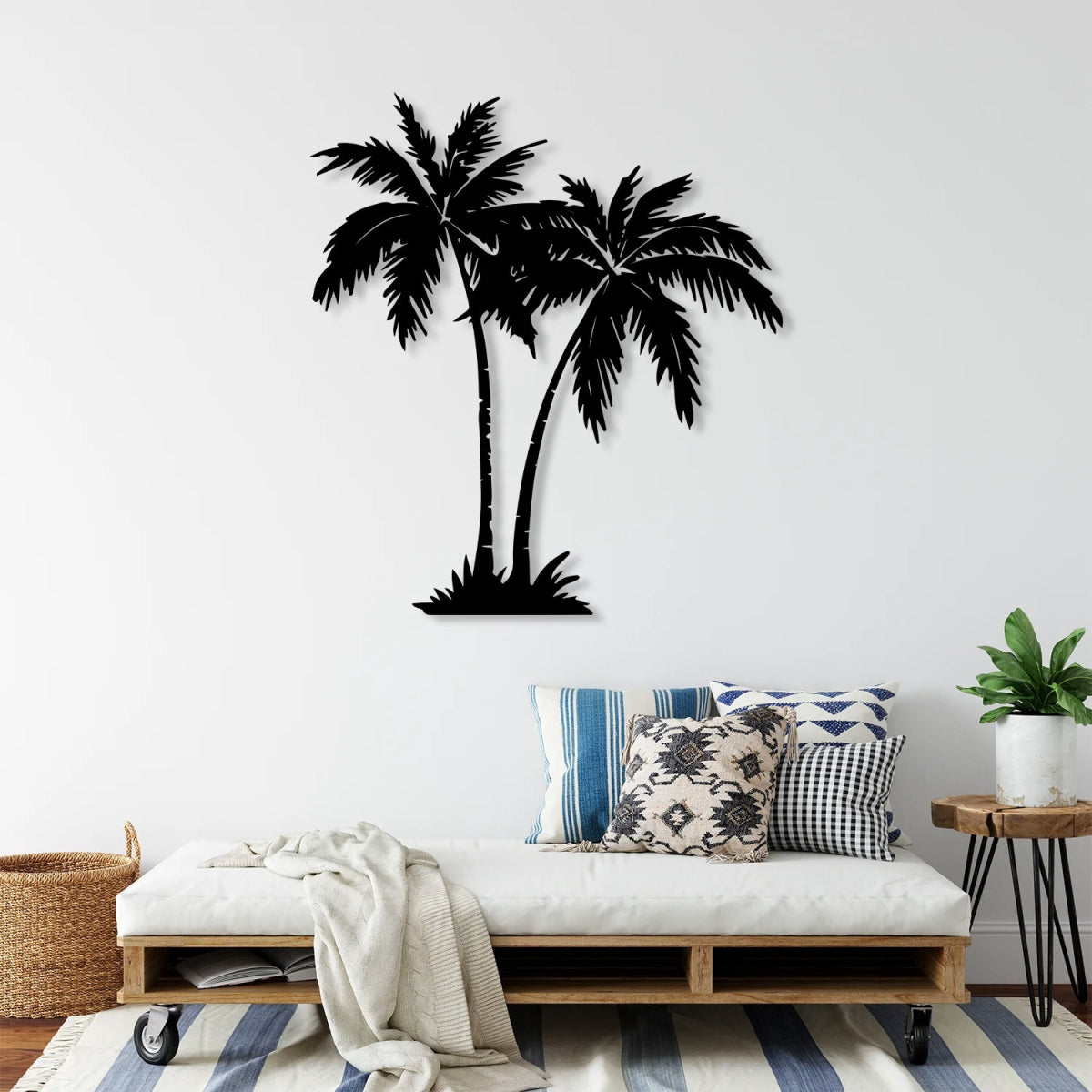 Palm Tree Metal Wall Art - BrossHome Metal Wall Art