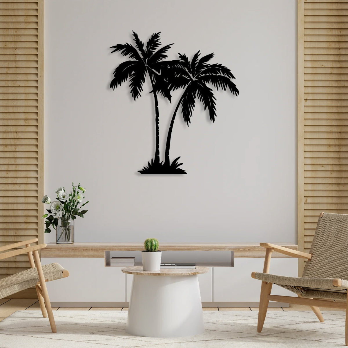 Palm Tree Metal Wall Art - BrossHome Metal Wall Art