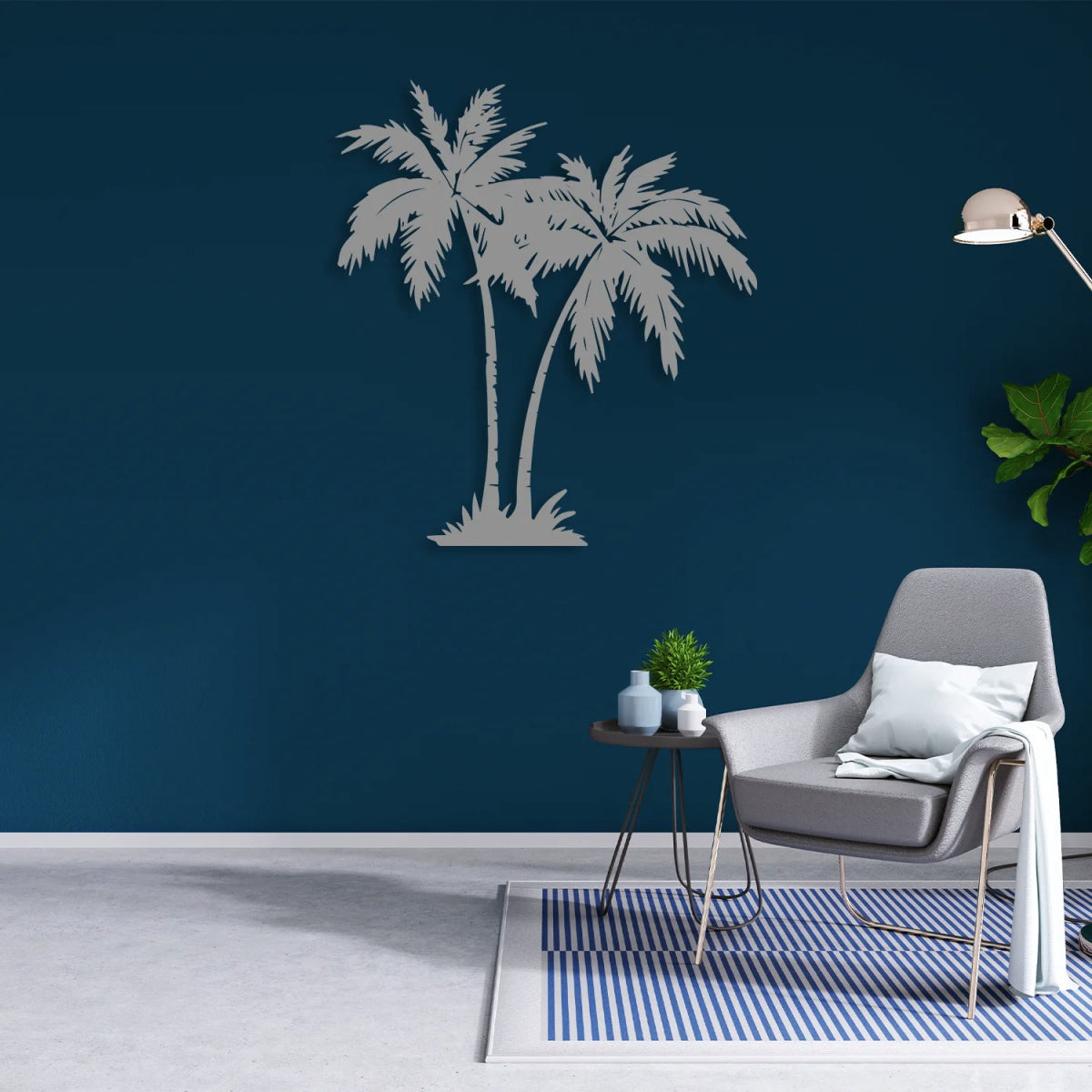 Palm Tree Metal Wall Art - BrossHome Metal Wall Art