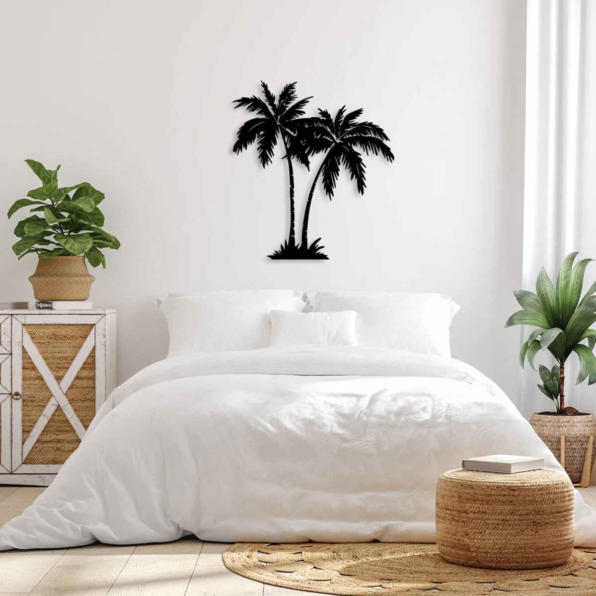 Palm Tree Metal Wall Art - BrossHome Metal Wall Art