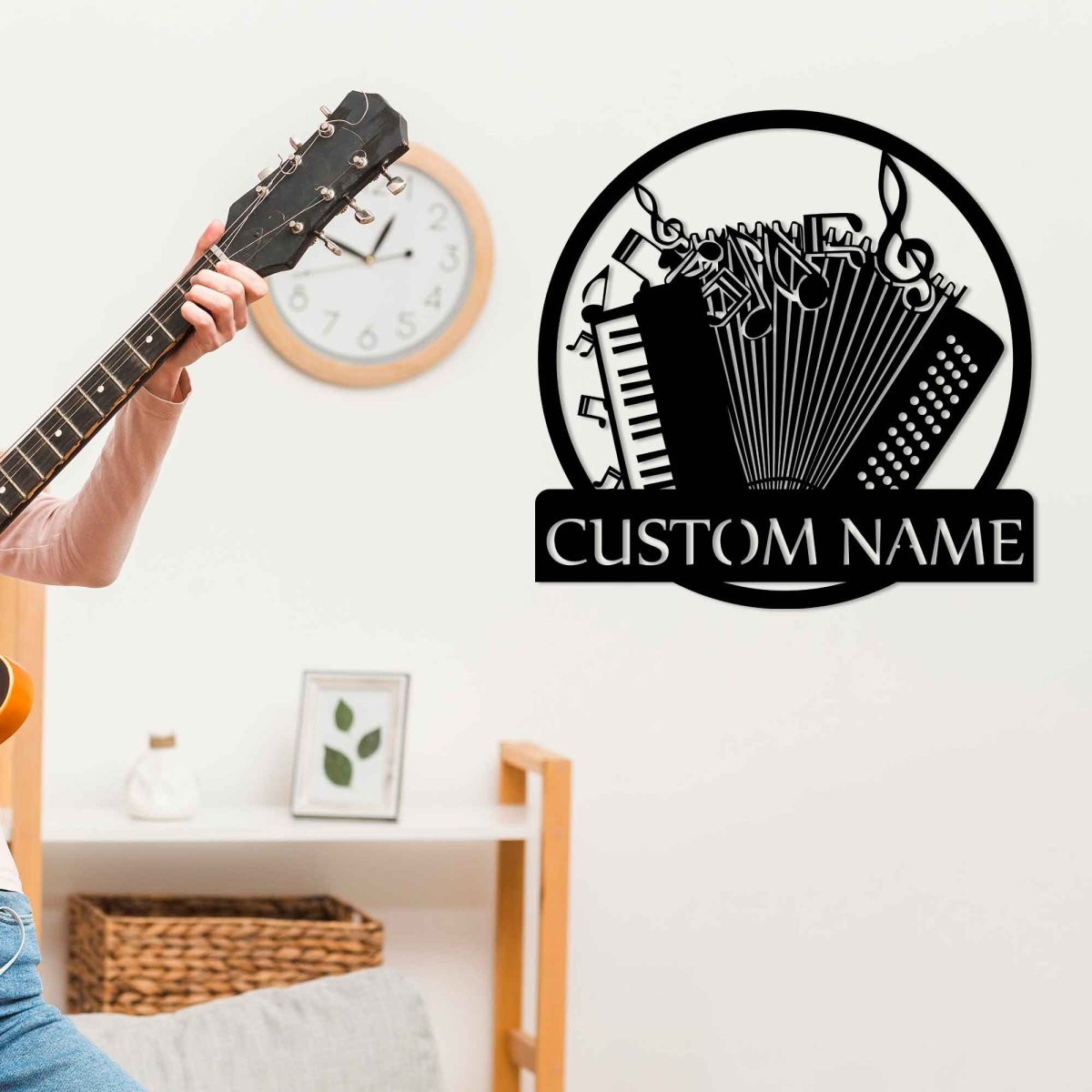 Personalized Accordion Metal Wall Art - BrossHome Metal Wall Art