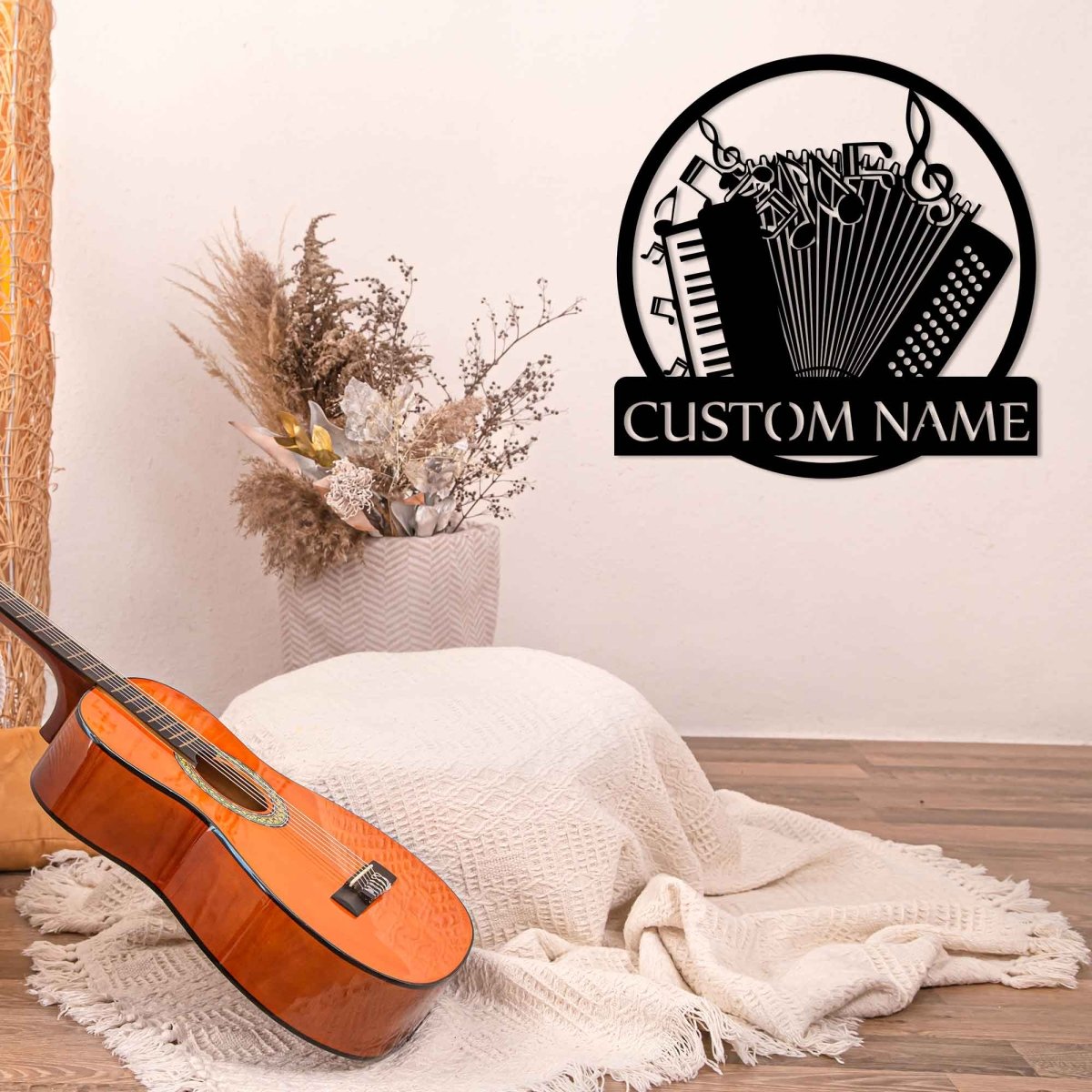 Personalized Accordion Metal Wall Art - BrossHome Metal Wall Art