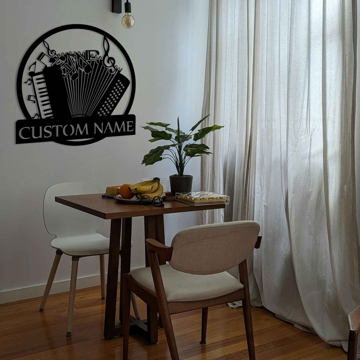 Personalized Accordion Metal Wall Art - BrossHome Metal Wall Art