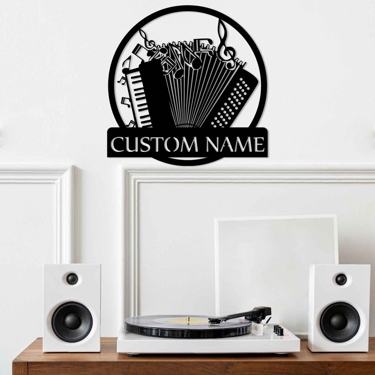 Personalized Accordion Metal Wall Art - BrossHome Metal Wall Art
