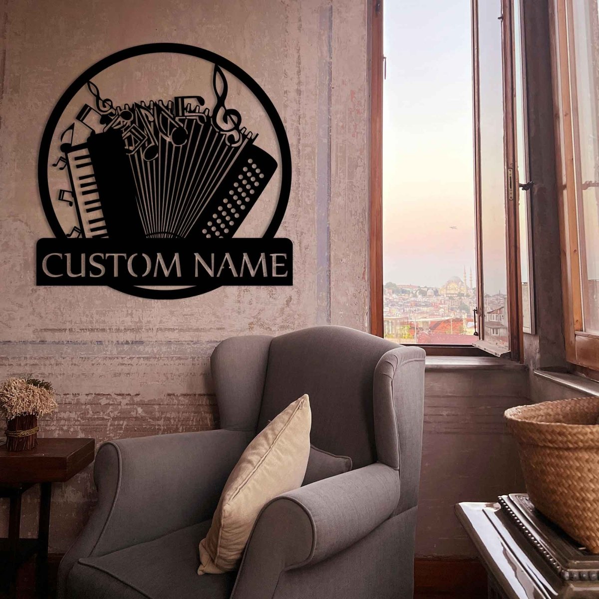 Personalized Accordion Metal Wall Art - BrossHome Metal Wall Art