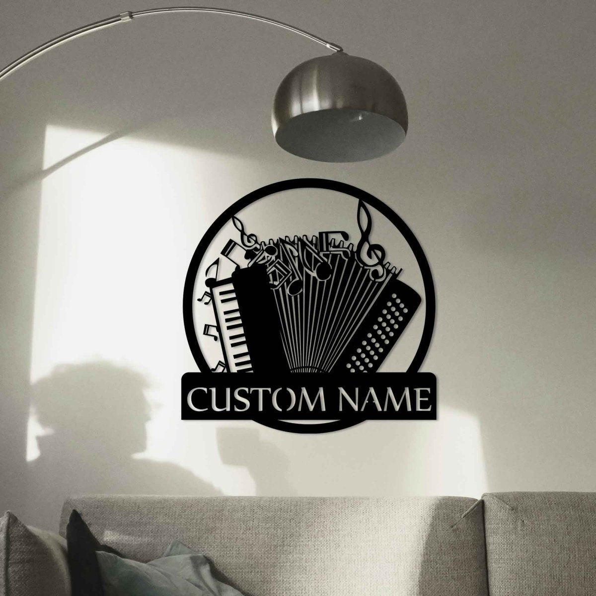 Personalized Accordion Metal Wall Art - BrossHome Metal Wall Art