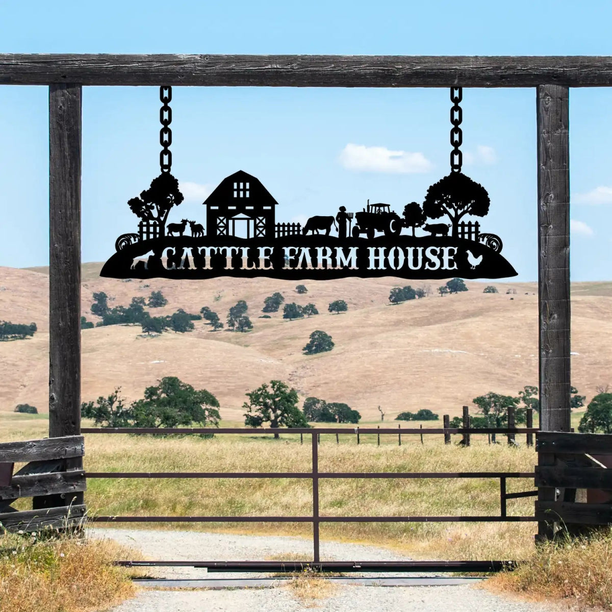 Personalized Farm House Metal Sign - BrossHome Metal Wall Art