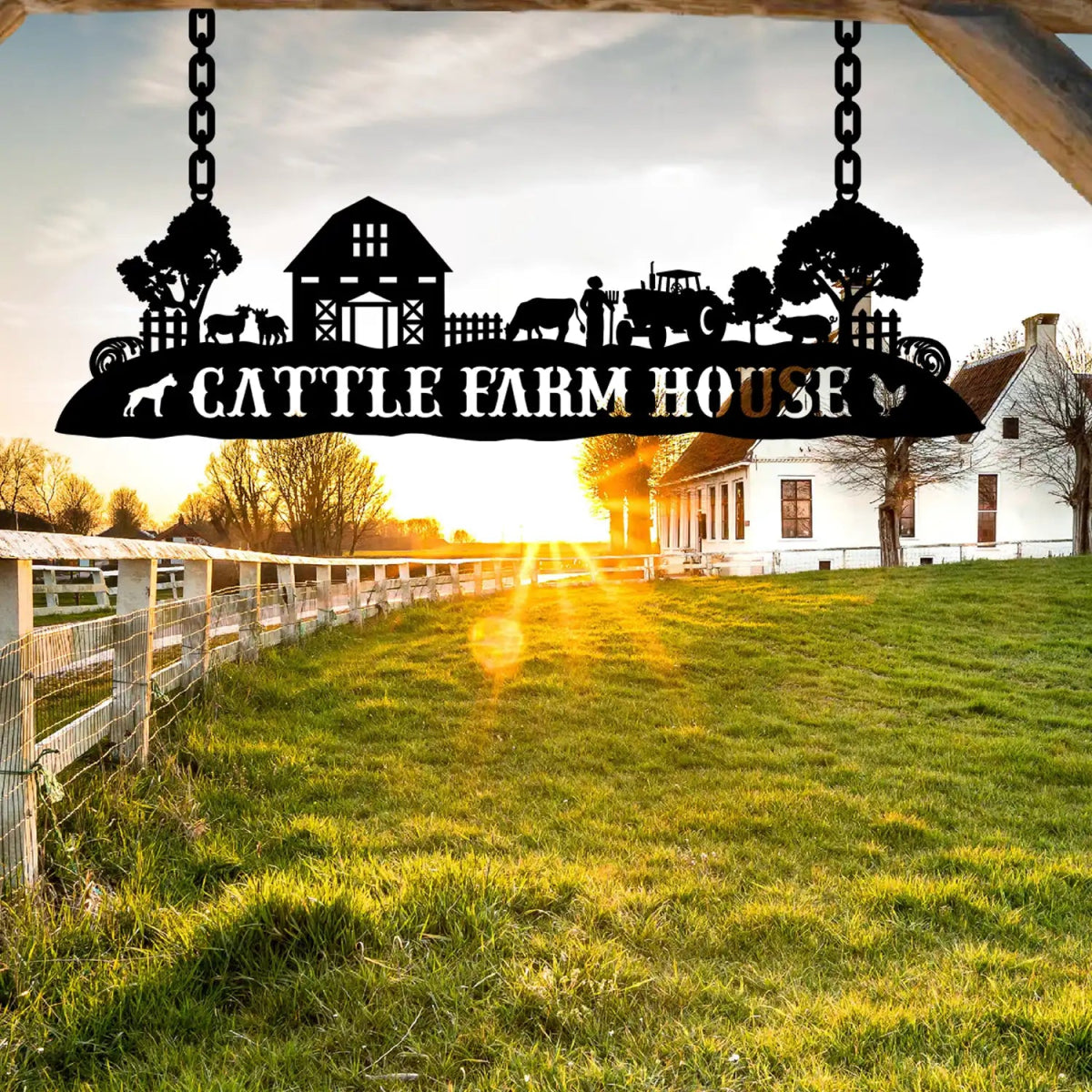 Personalized Farm House Metal Sign - BrossHome Metal Wall Art