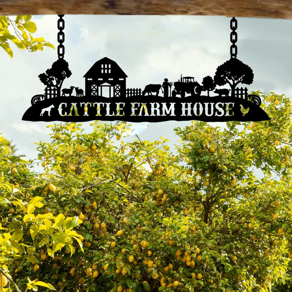 Personalized Farm House Metal Sign - BrossHome Metal Wall Art