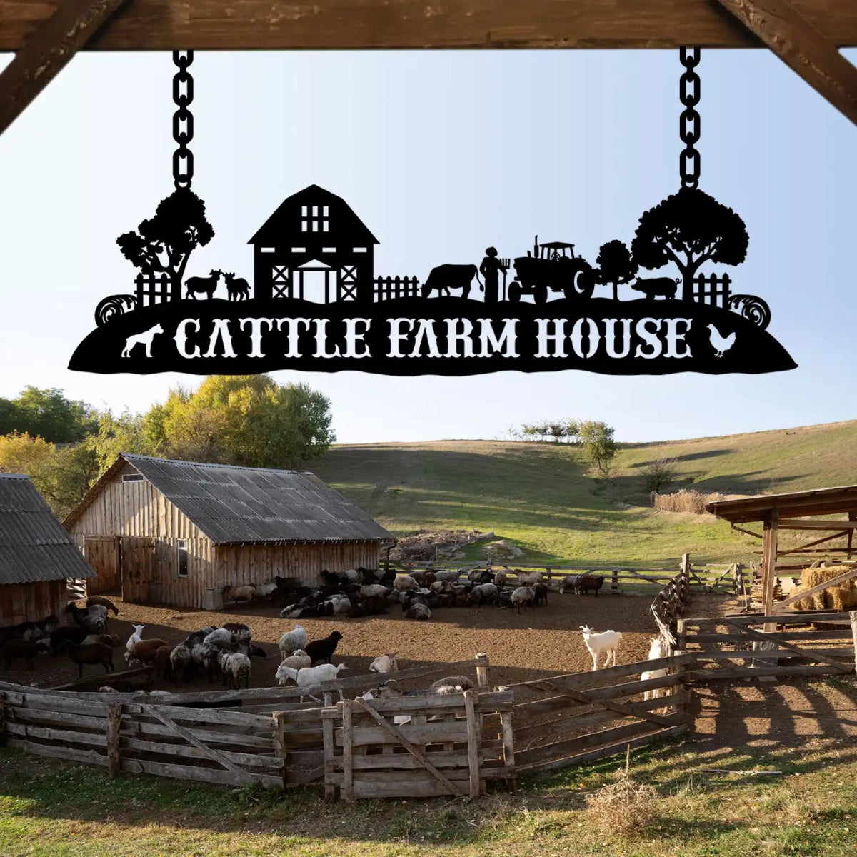 Personalized Farm House Metal Sign - BrossHome Metal Wall Art