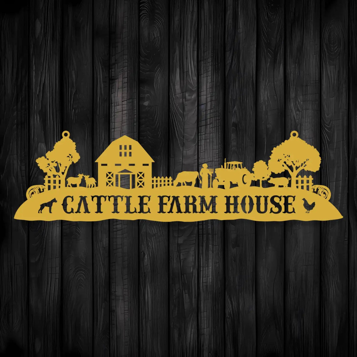 Personalized Farm House Metal Sign - BrossHome Metal Wall Art