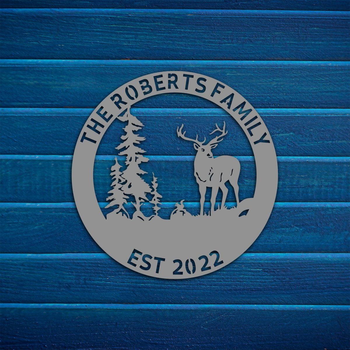 Personalized Metal Deer Wall Sign - BrossHome Metal Wall Art