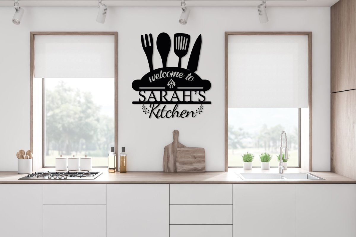 Personalized Metal Kitchen Sign - BrossHome Metal Wall Art