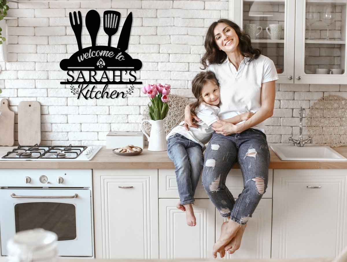 Personalized Metal Kitchen Sign - BrossHome Metal Wall Art