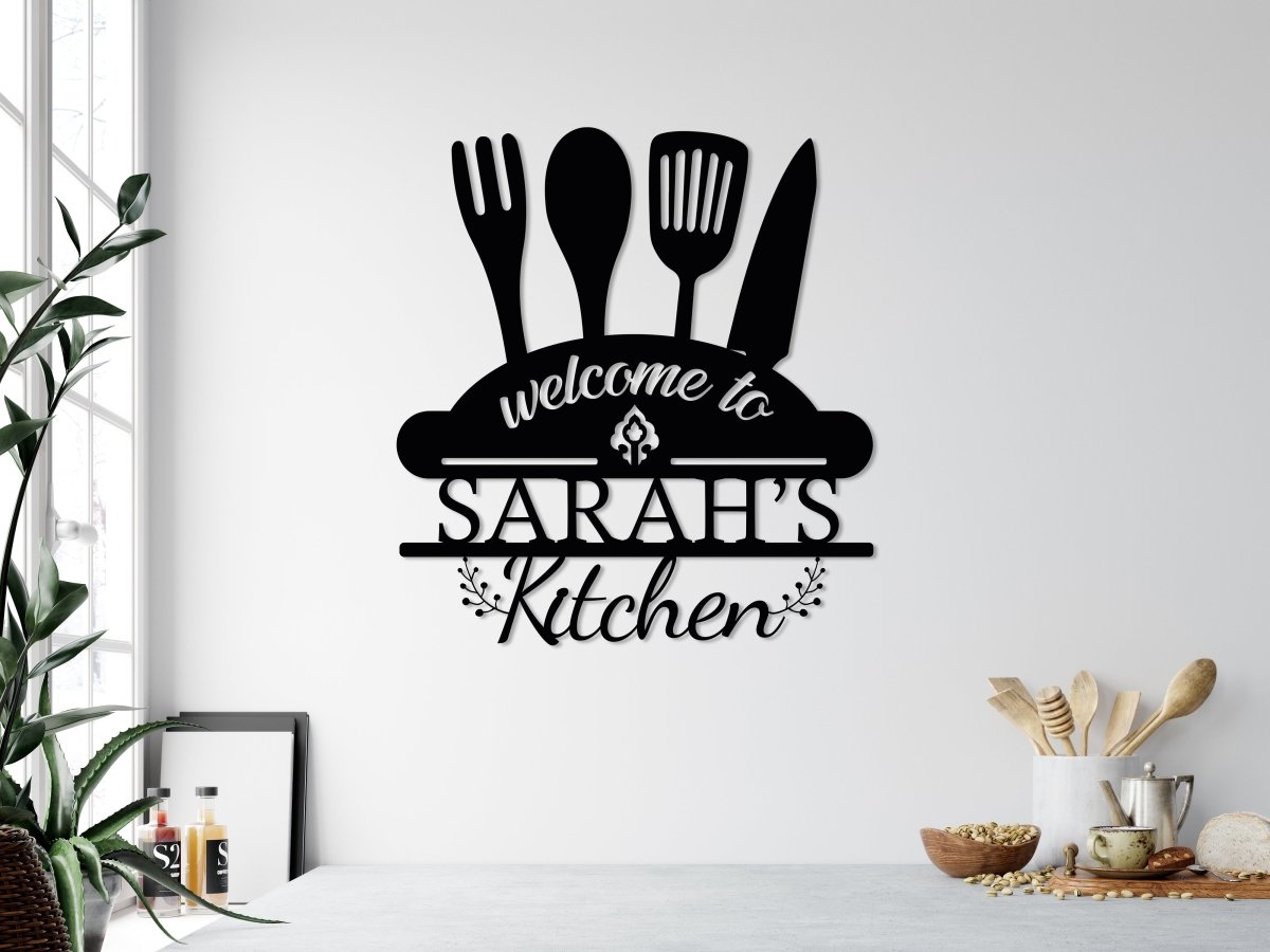 Personalized Metal Kitchen Sign - BrossHome Metal Wall Art