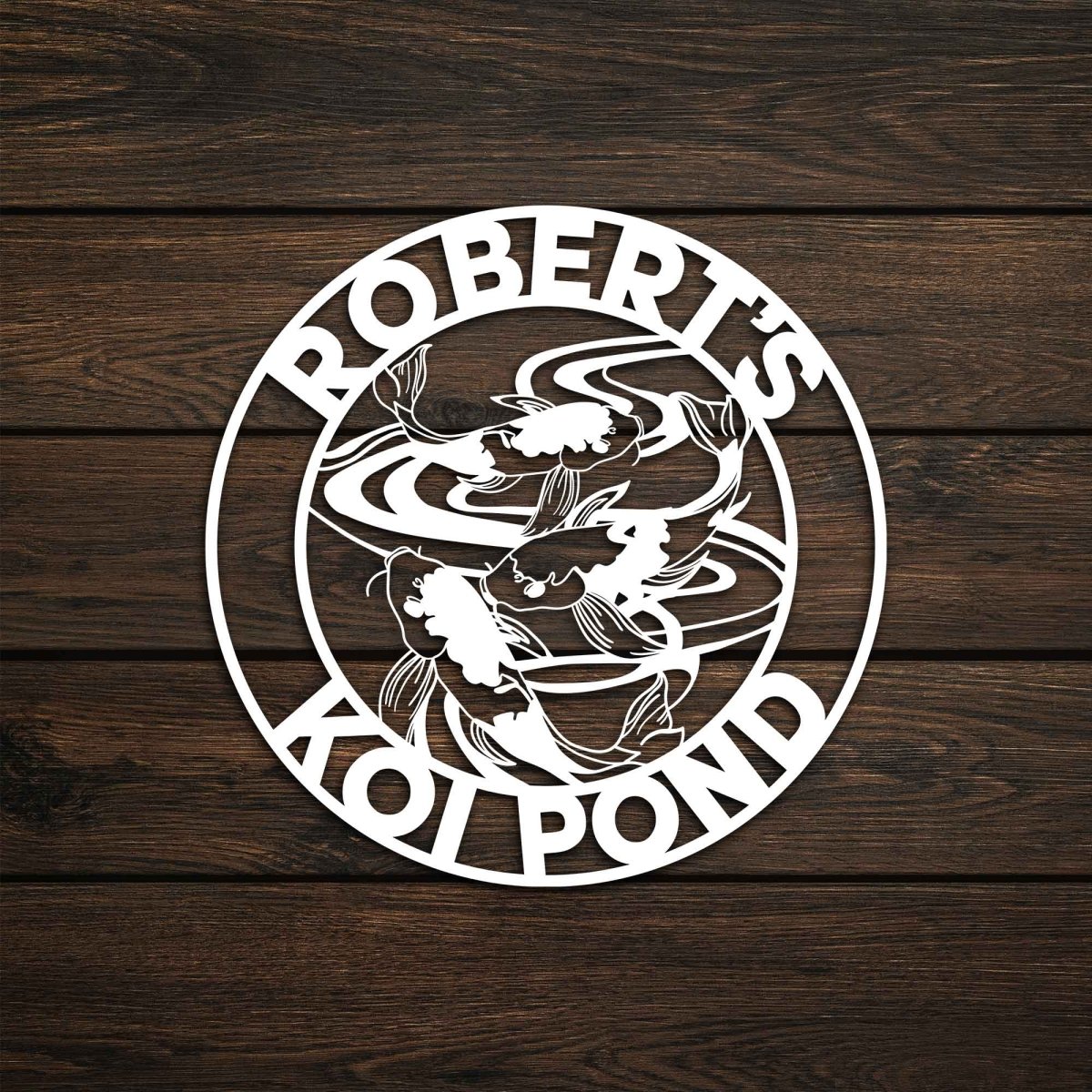 Personalized Metal Koi Carp Wall Art - BrossHome Metal Wall Art