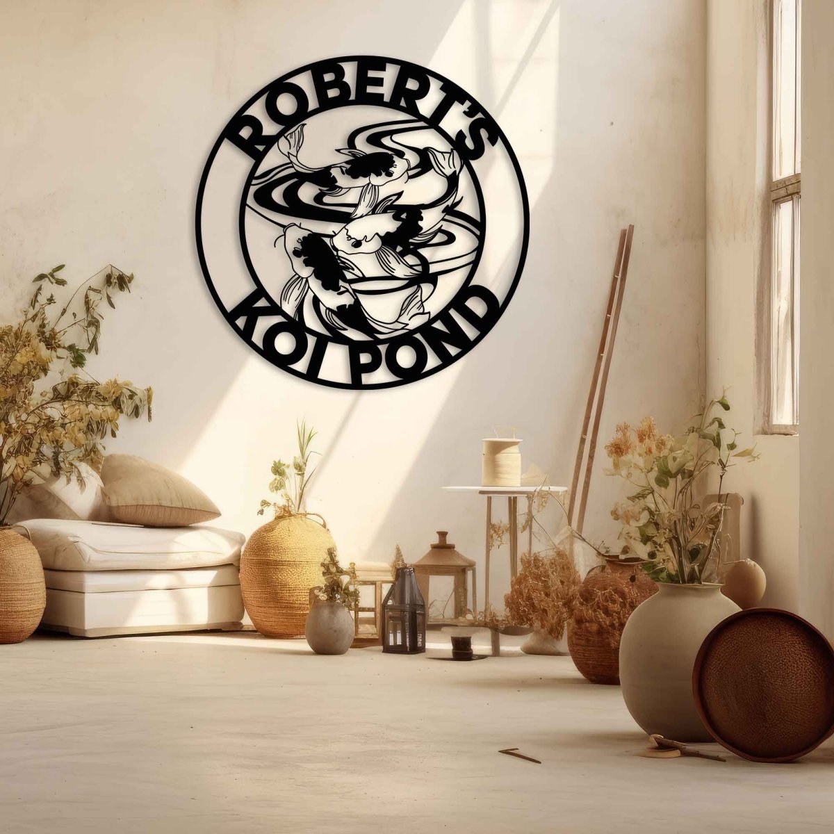 Personalized Metal Koi Carp Wall Art - BrossHome Metal Wall Art