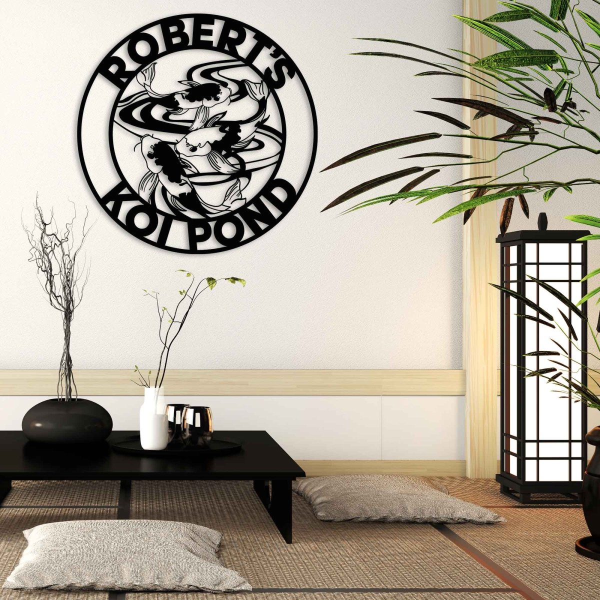 Personalized Metal Koi Carp Wall Art - BrossHome Metal Wall Art