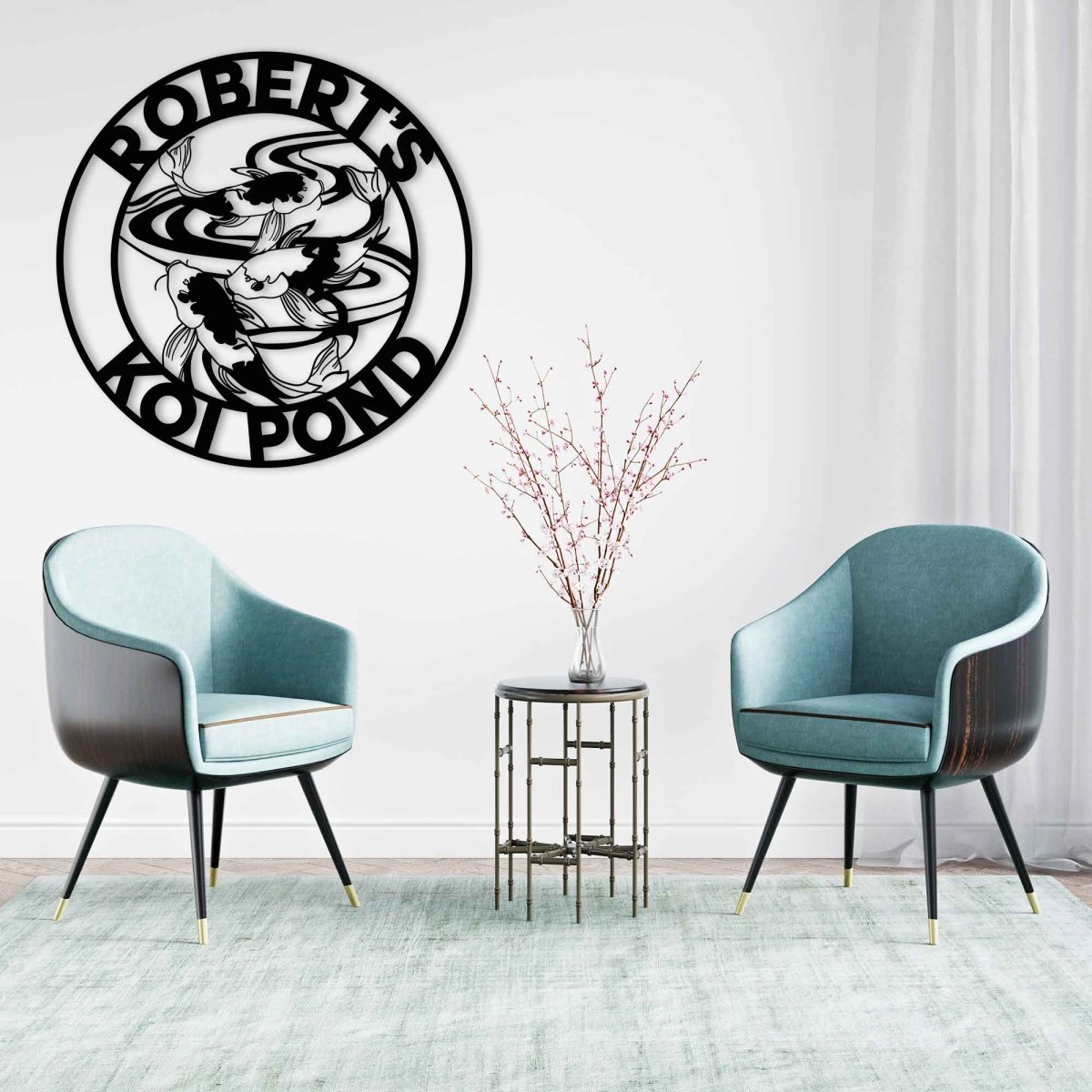 Personalized Metal Koi Carp Wall Art - BrossHome Metal Wall Art