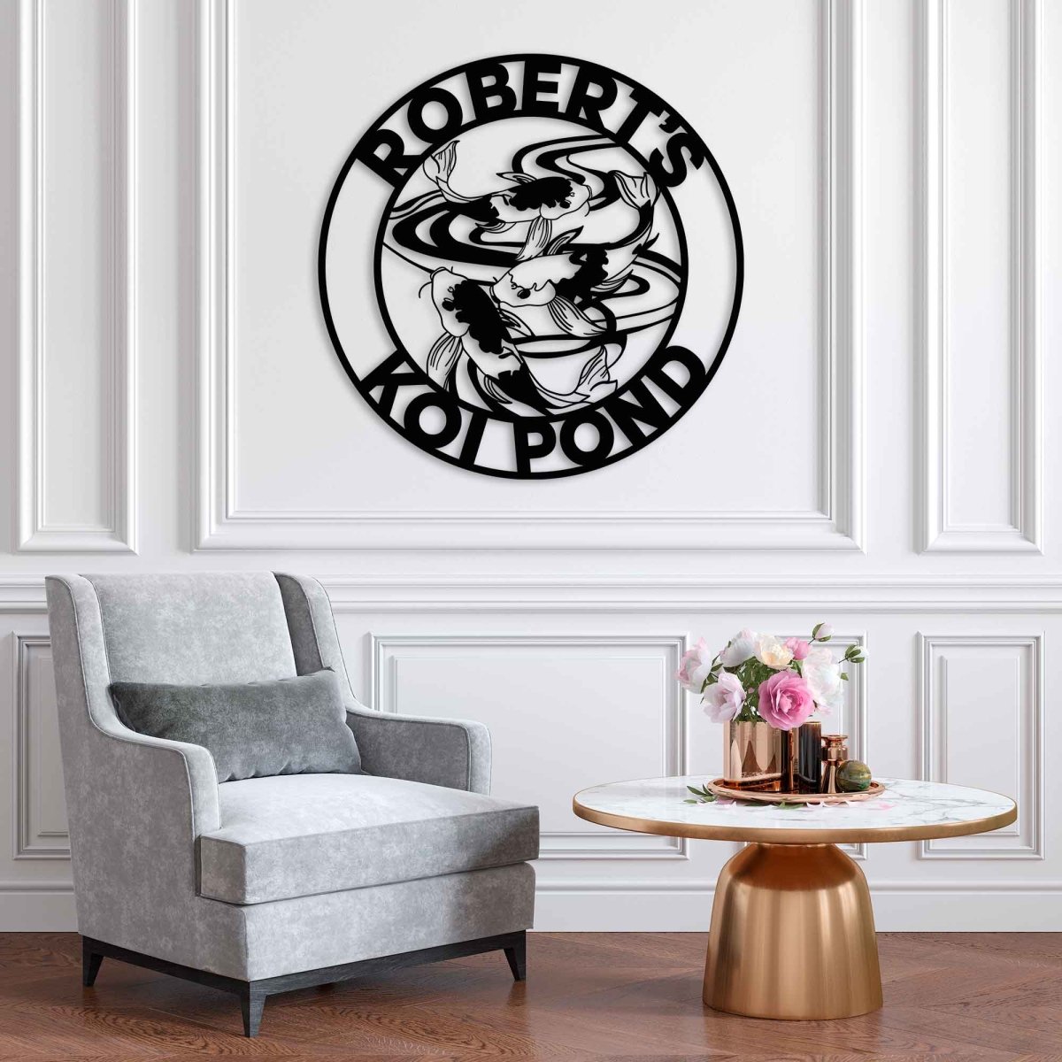 Personalized Metal Koi Carp Wall Art - BrossHome Metal Wall Art