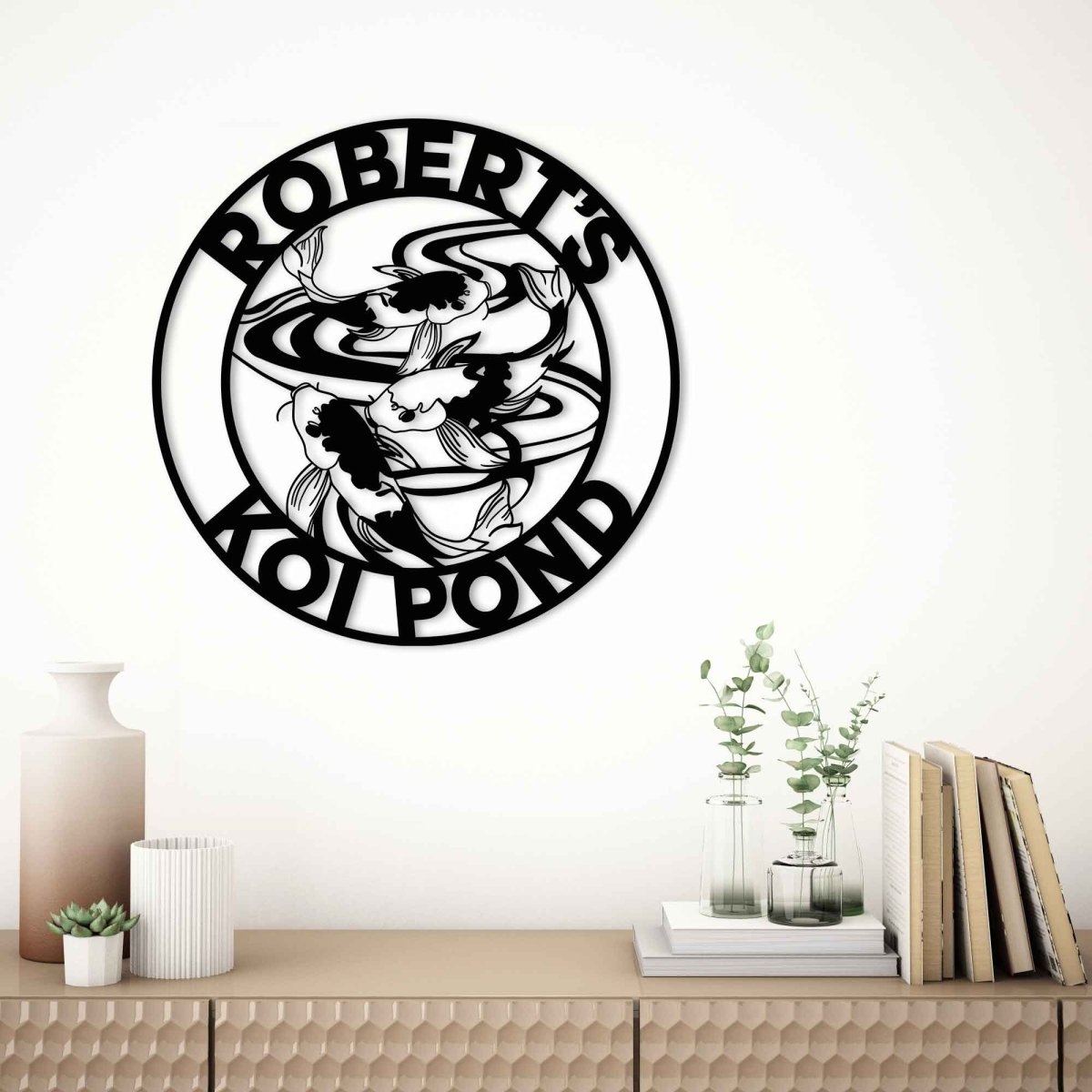 Personalized Metal Koi Carp Wall Art - BrossHome Metal Wall Art