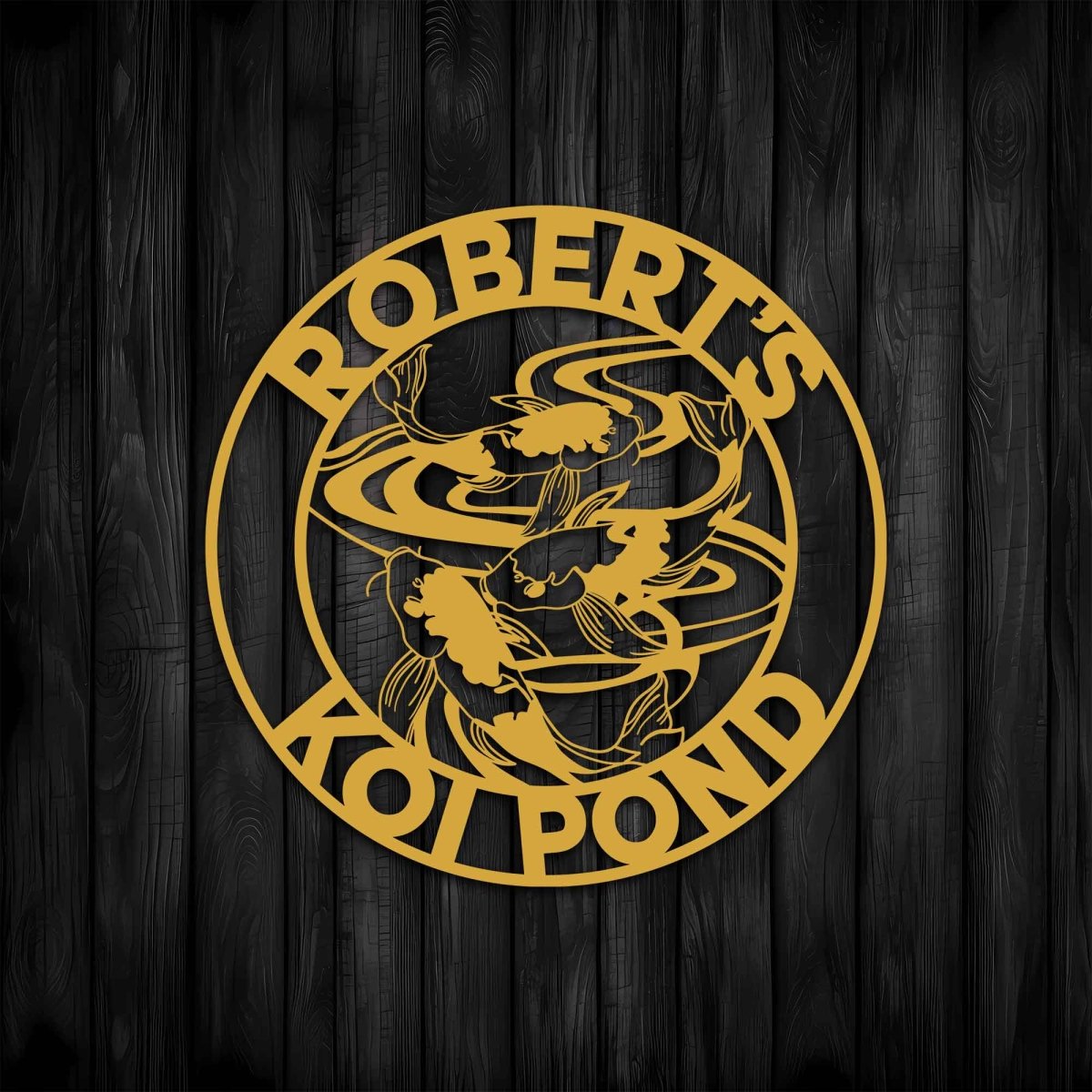 Personalized Metal Koi Carp Wall Art - BrossHome Metal Wall Art