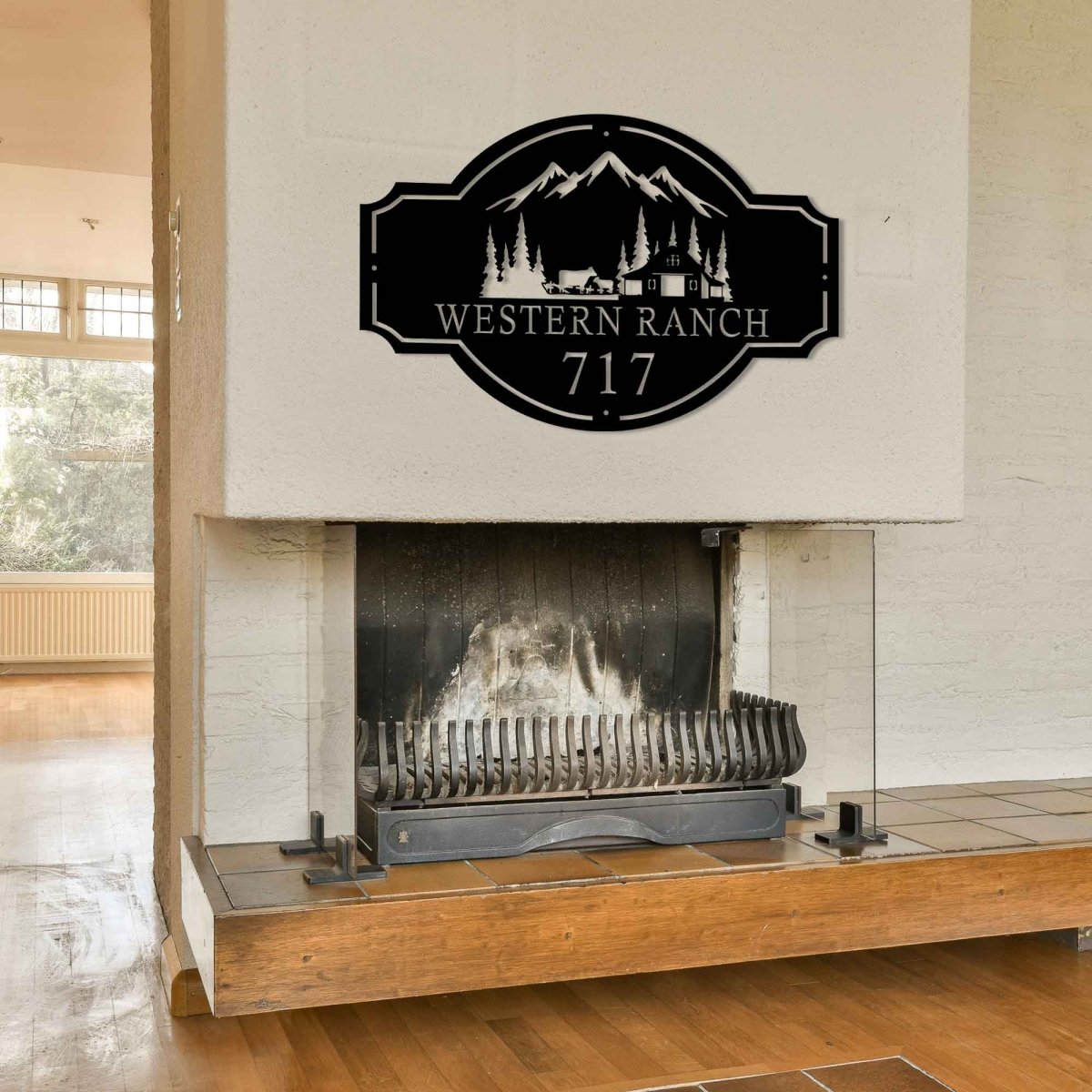 Personalized Metal Ranch Sign - BrossHome Metal Wall Art