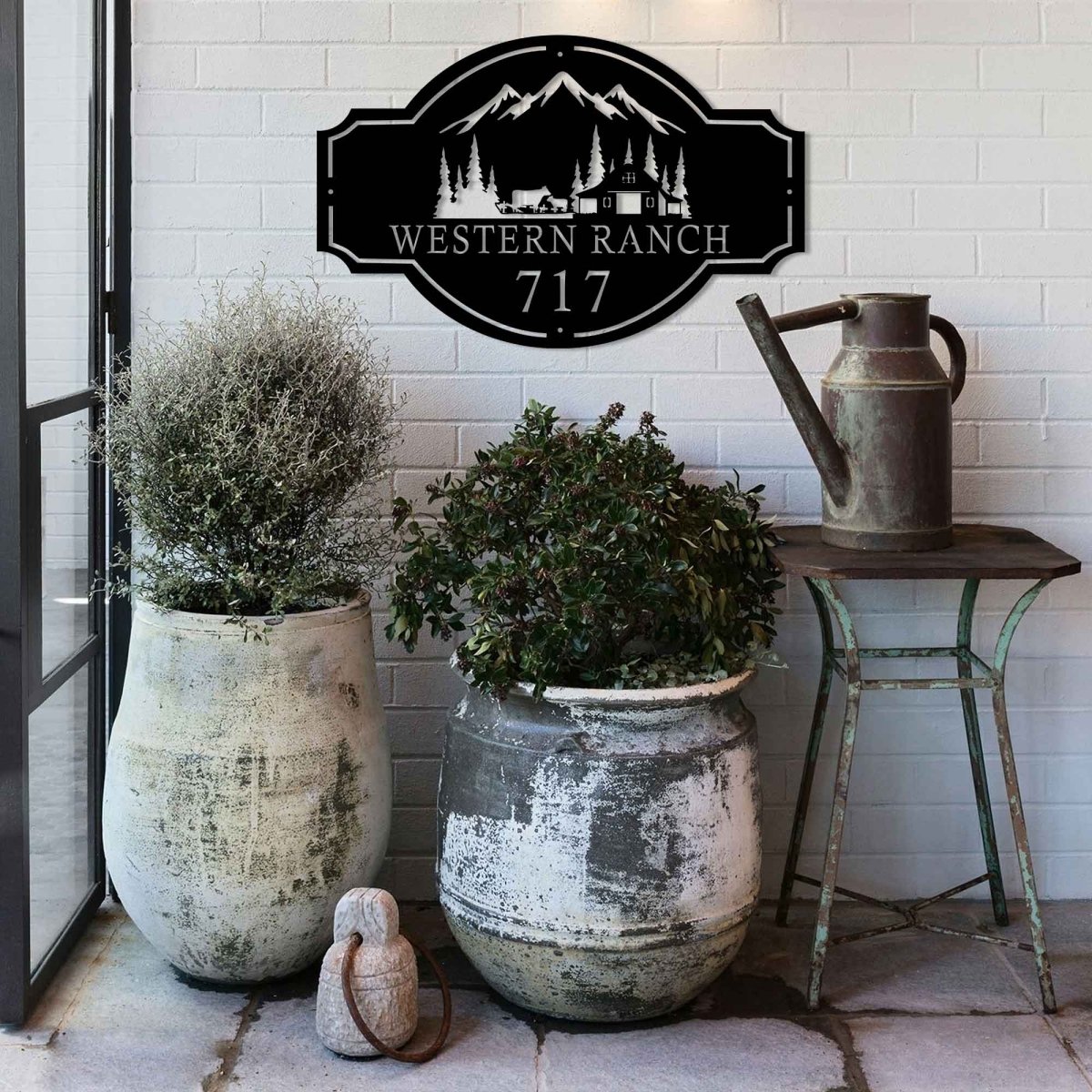 Personalized Metal Ranch Sign - BrossHome Metal Wall Art