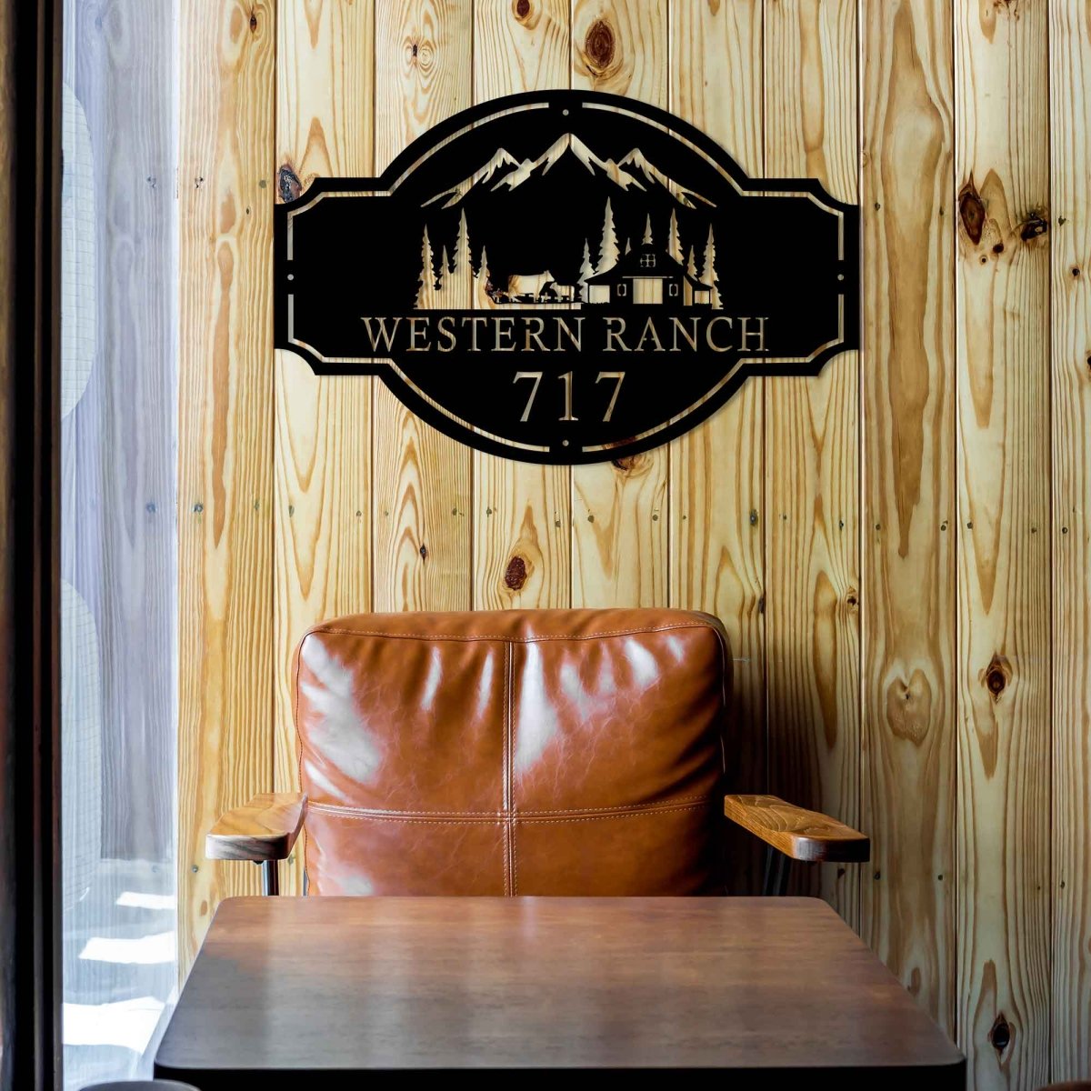 Personalized Metal Ranch Sign - BrossHome Metal Wall Art