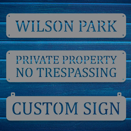 Personalized Outdoor Hanging Sign - BrossHome Metal Wall Art