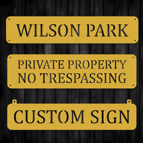 Personalized Outdoor Hanging Sign - BrossHome Metal Wall Art